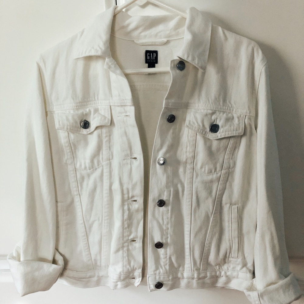 white denim jacket